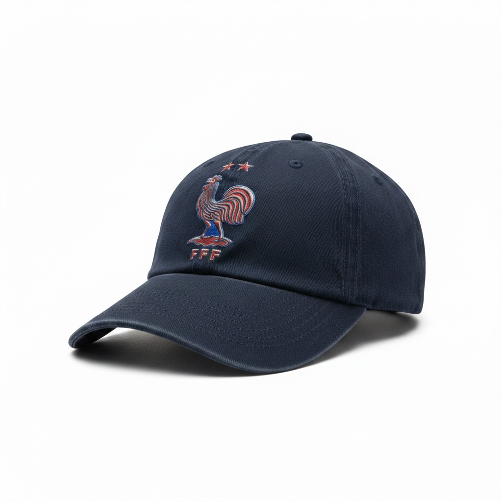 CallouPrint France Fan Cap Navy Blue Adjustable Baseball Style