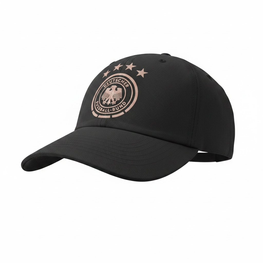 CallouPrint Germany Fan Cap Black Adjustable Baseball Style
