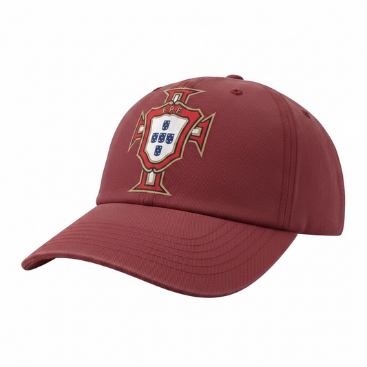 CallouPrint Portugal Fan Cap Dark Red Adjustable Baseball Style