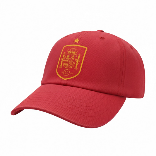 CallouPrint Spain Fan Cap Red Adjustable Baseball Style