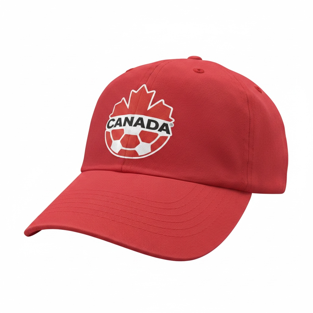 CallouPrint Canada Fan Cap Red Adjustable Baseball Style